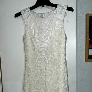 Xhiliration White Lace Dress